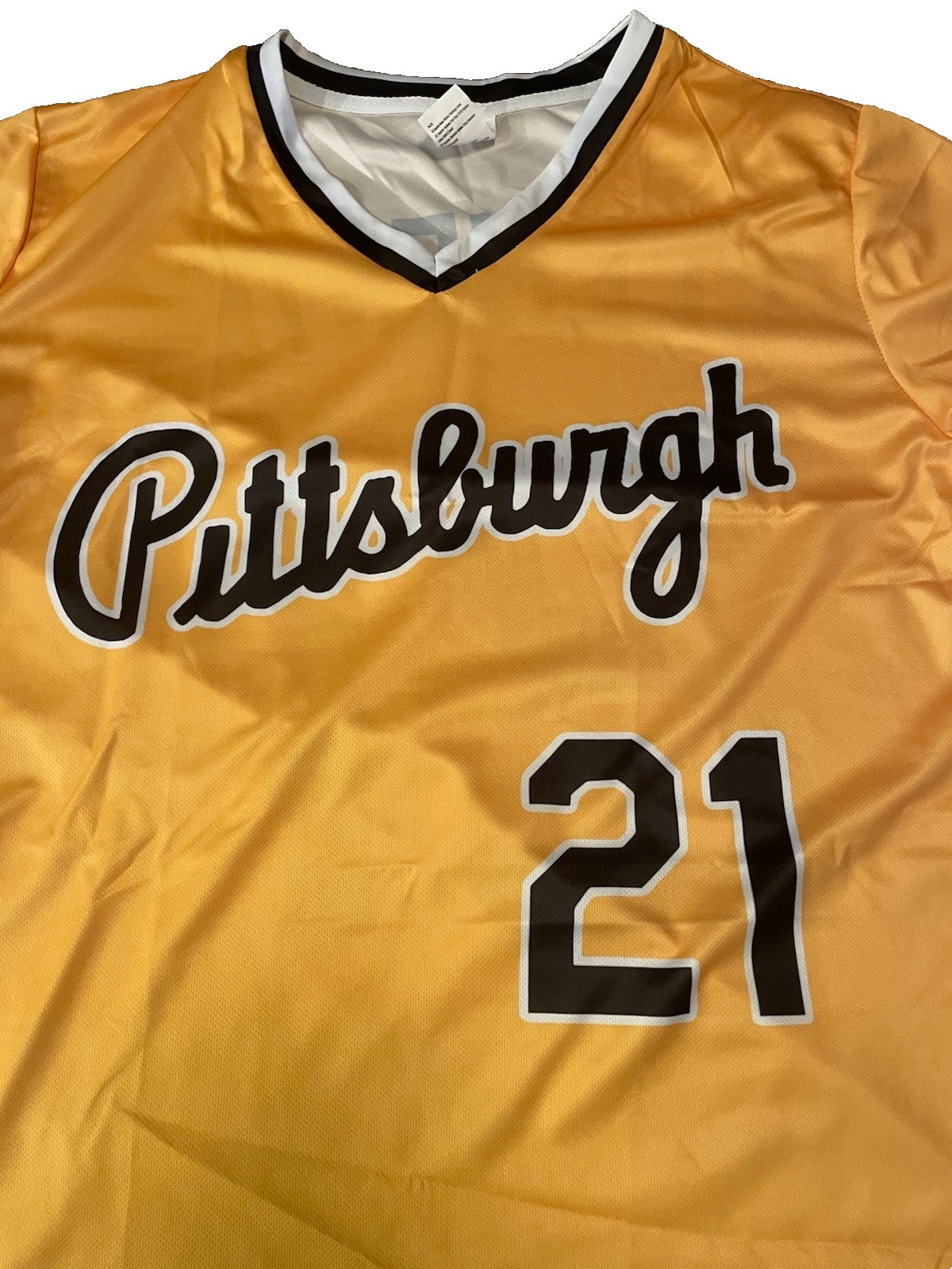 Pittsburgh Pirates Roberto Clemente Graphic Print XL Tee Shirt Sized Small
