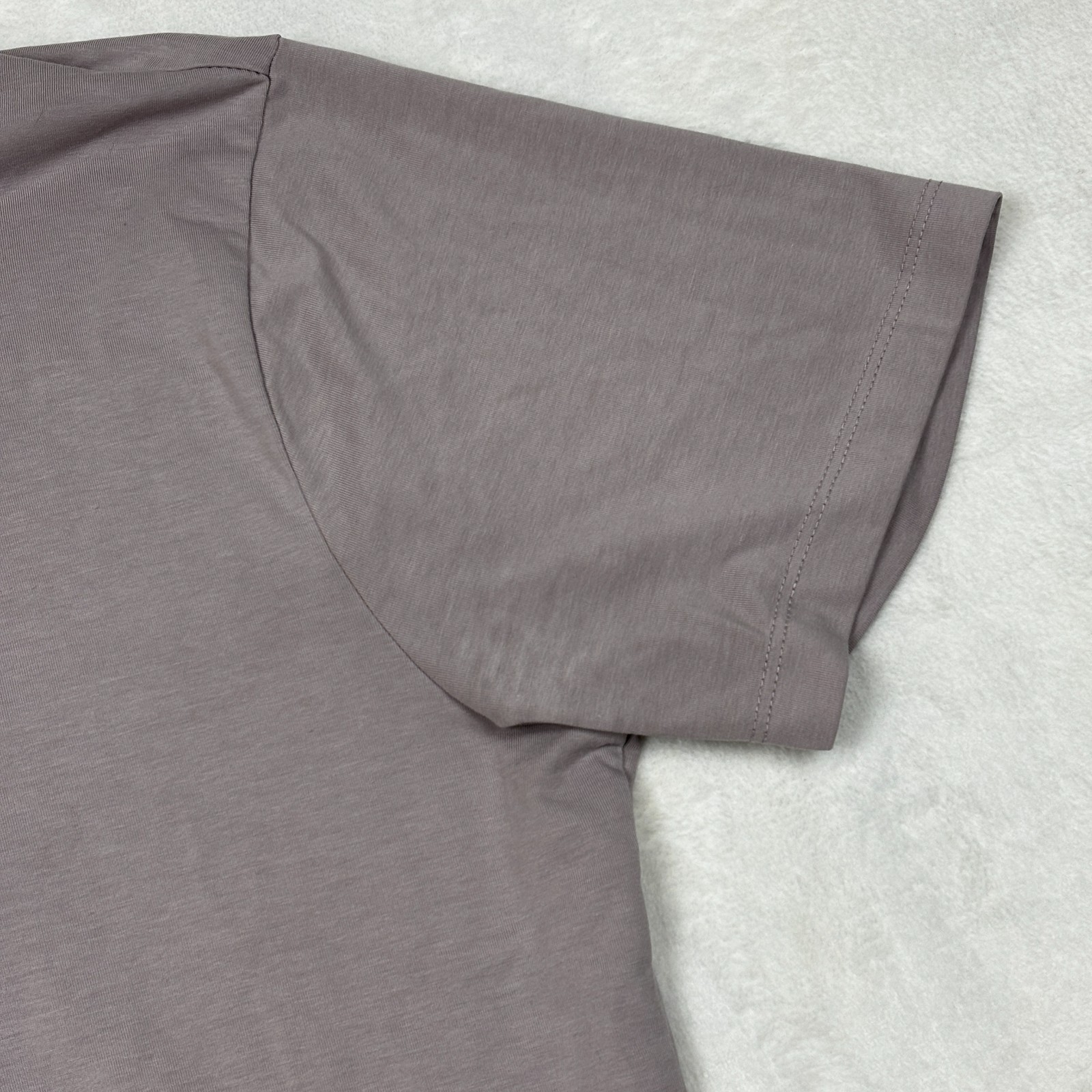 Cuts Curve Hem T Shirt Mens L Pink Mauve Pyca Pro Stretch Athletic Tee