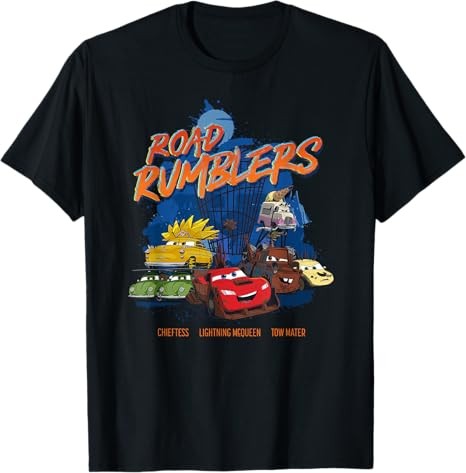 Disney PIXAR Cars On The Road Rumblers T-Shirt Size S – 5XL Gift For Friends