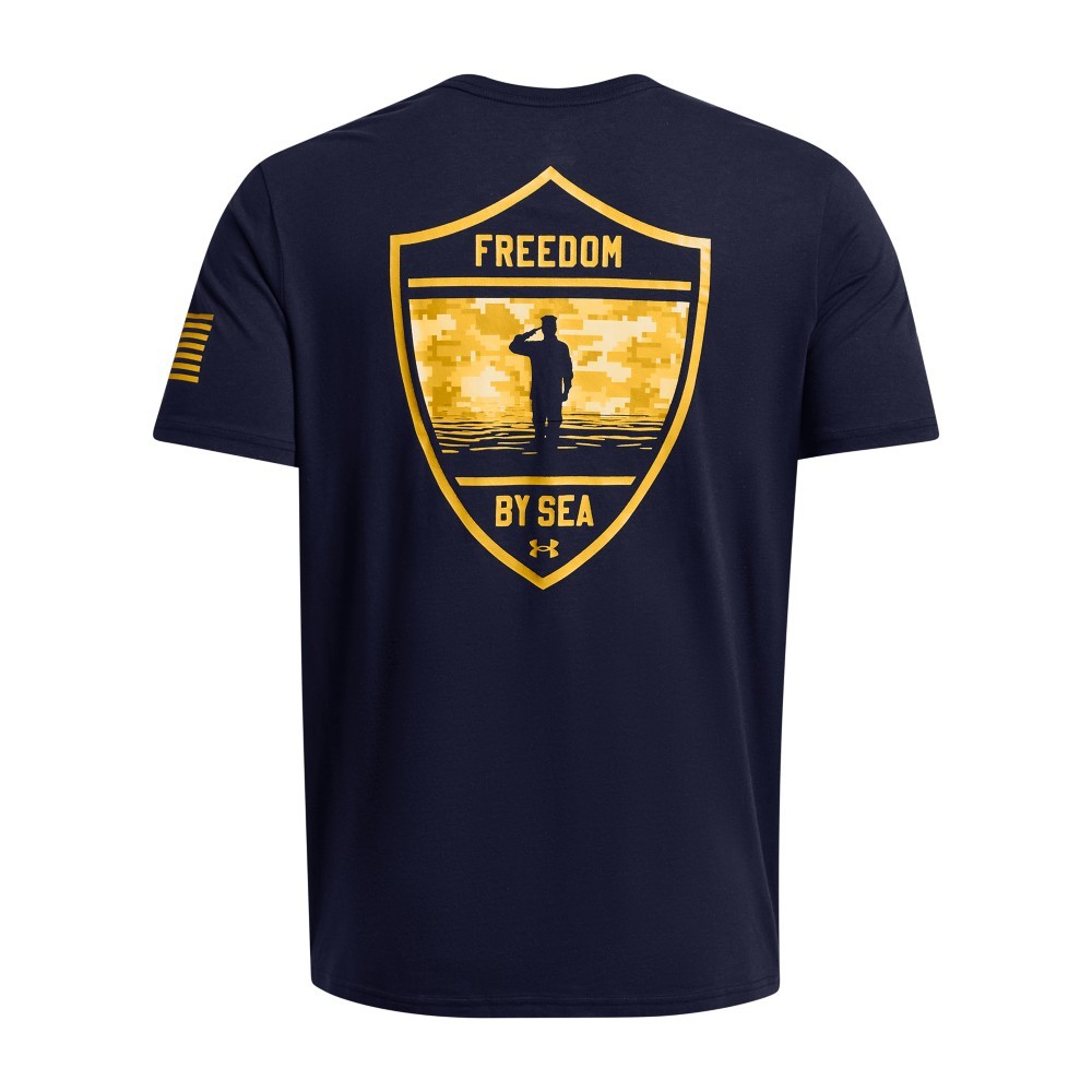 UA Freedom By Sea T-Shirt – Midnight Navy – Medium
