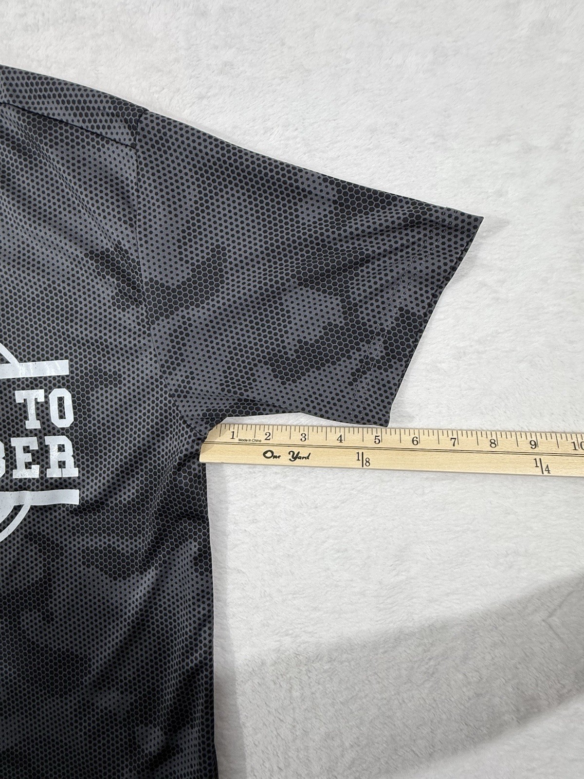 SportTek Mens T Shirt Small Short Sleeve Gray Black Annual Memorial Day Running.