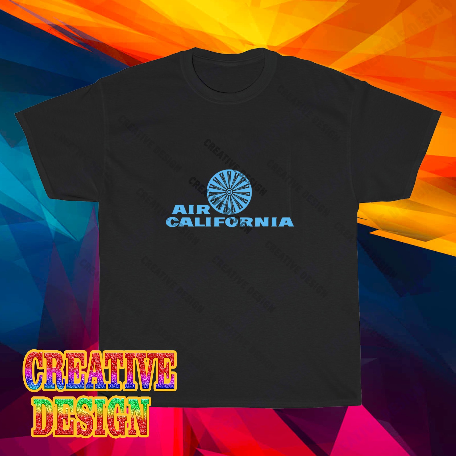 NEW! Air Cal Company Logo Long Sleeve T-Shirt Funny Size S to 5XL