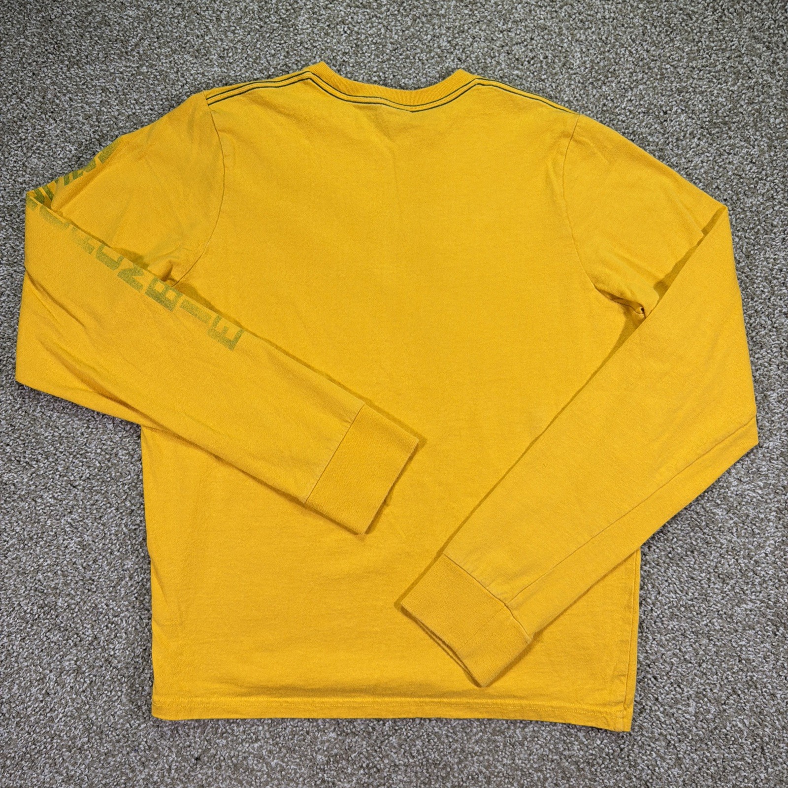 Vintage Abercrombie And Fitch Longsleeve Faded Yellow 90s Classic Large Preppy