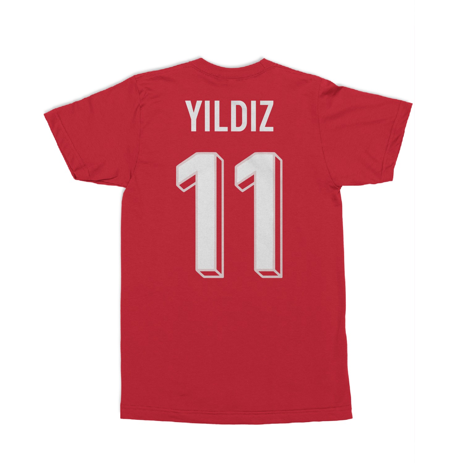 Turkiye Soccer Fans Yildiz 11 Jersey Style Unisex T-Shirt