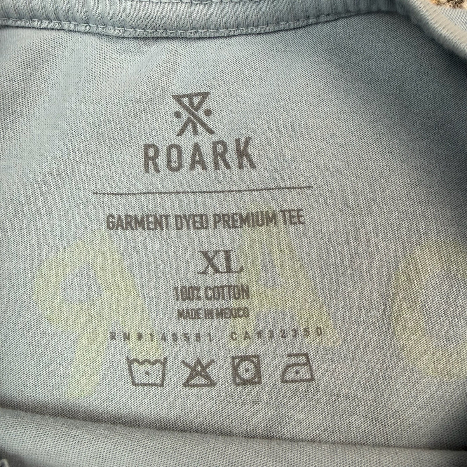 Roark Shirt Mens XL Guideworks Skull Crew Neck Premium Tee Blue – READ
