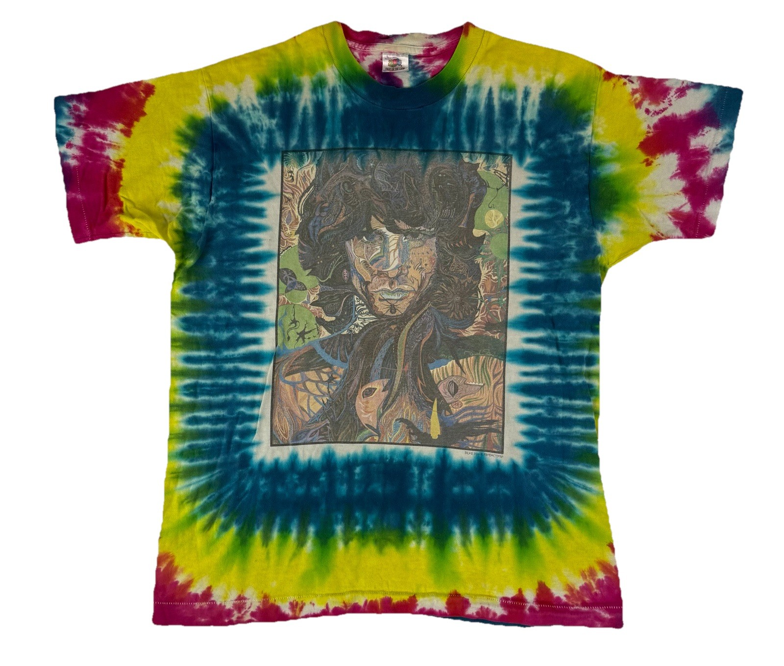 VTG Jim Morrison T-Shirt Mens Large Single Stitch Tie Dye USA The Doors Rock