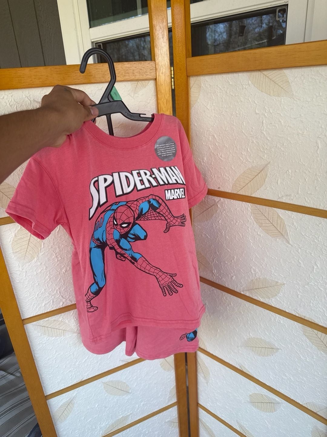 Zara Kids Marvel Spider-Man Mineral Wash T-Shirt and Shorts 2-Piece Set 5T