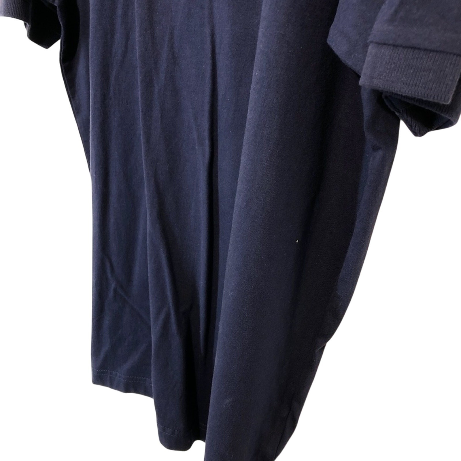 SLAZENGER Navy V-Neck Shirt Cotton Short Sleeve XL