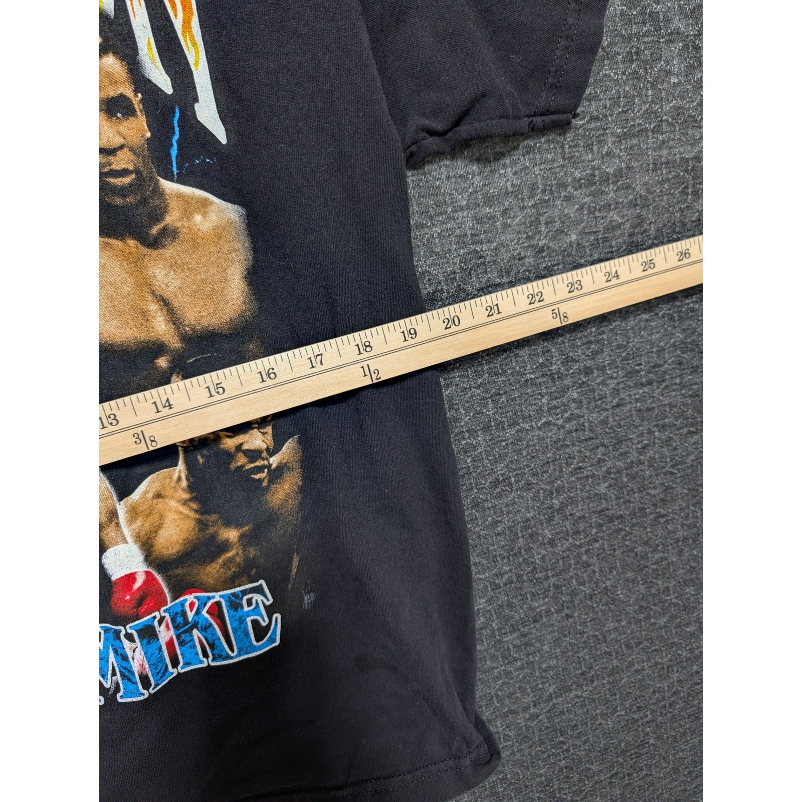 American Apparel Mike Tyson Iron Mike Graphic T-Shirt Black Mens Large 1301