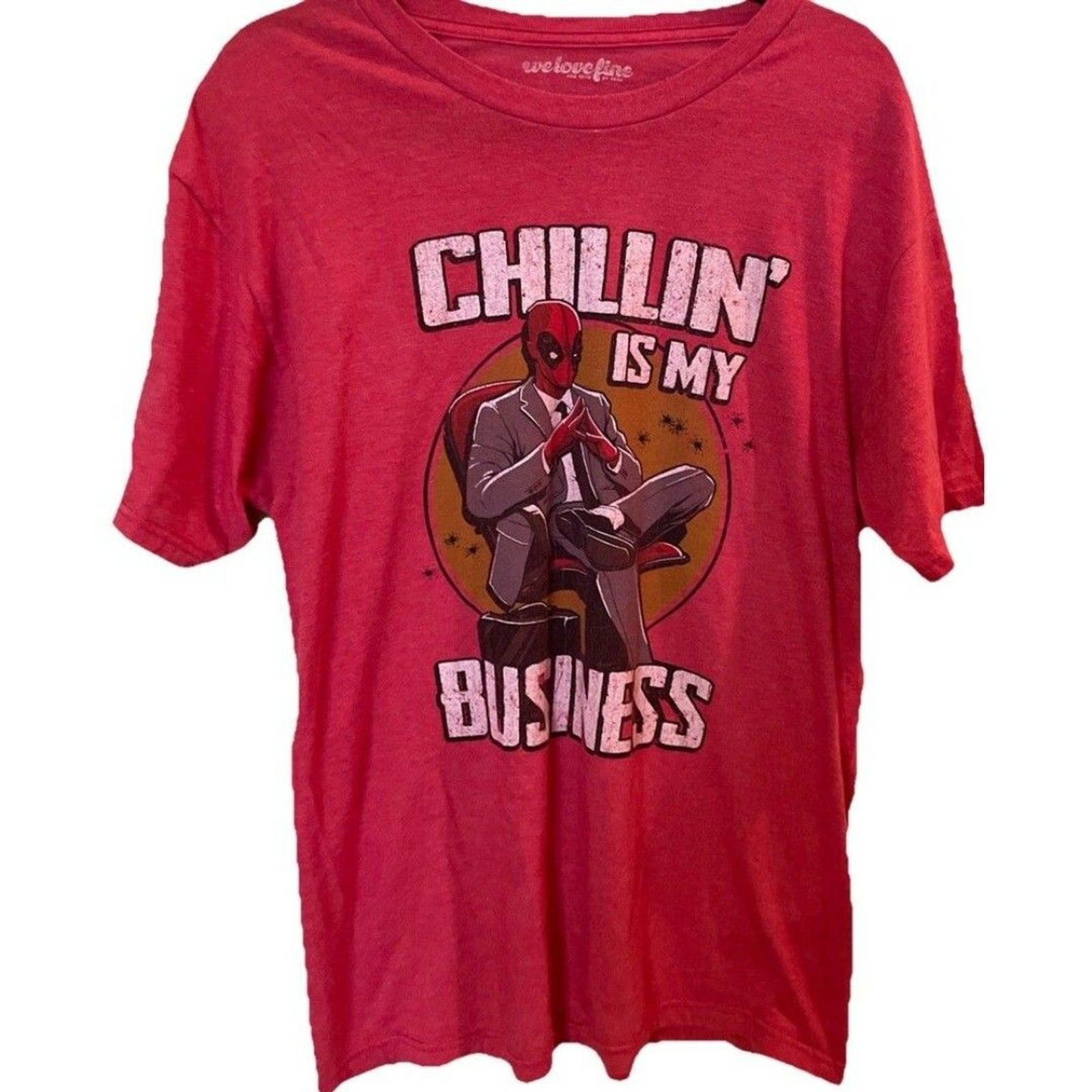 Marvel T-shirt. Chillin’ is my business’ Size Large