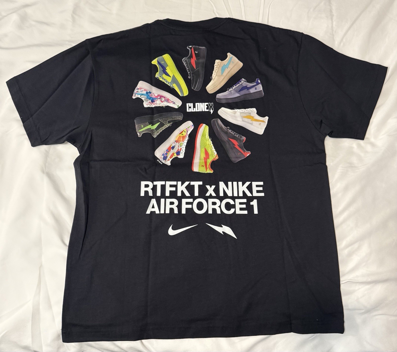 RTFKT x Nike Air Force 1 Forging Tee | Brand New | Black | size: Medium