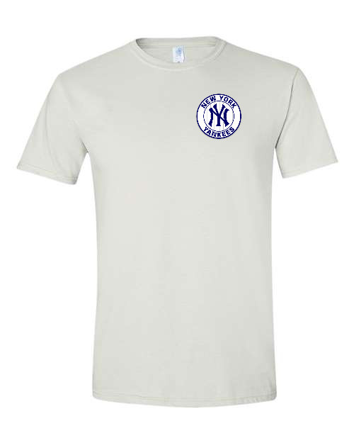 NY Yankees Left Chest Graphic Logo, TEES, New York Baseball Unisex. All Sizes!!