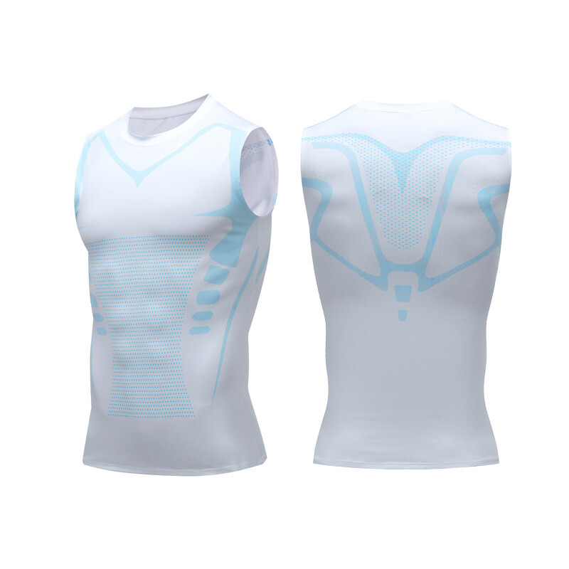 Men’s New Vitaboost Compression Shirt Version Ionic Shaping Sleeveless Vest