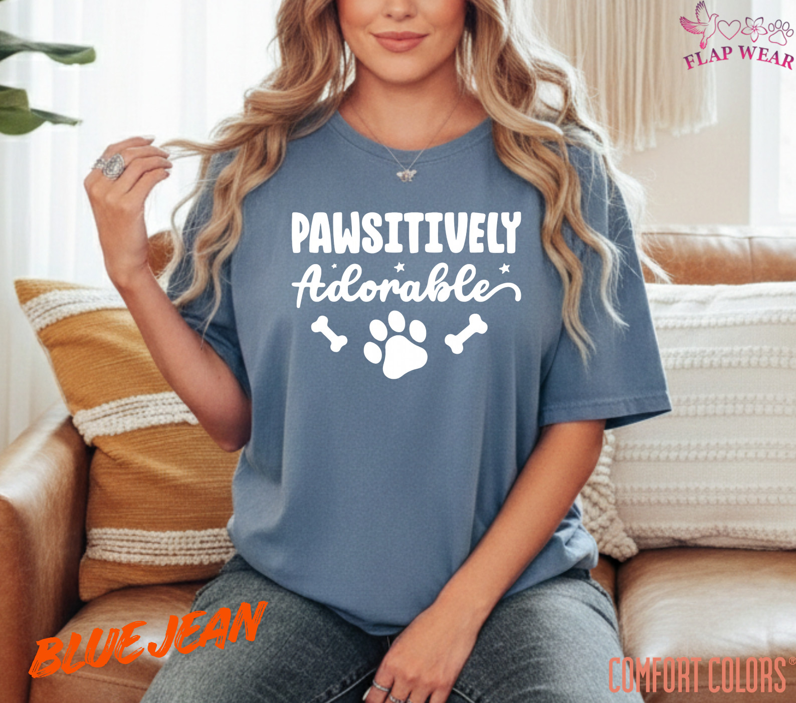 Unisex Pawsitively Adorable Dog Paw Print T-Shirt – Cute Pet Lover Graphic Tee