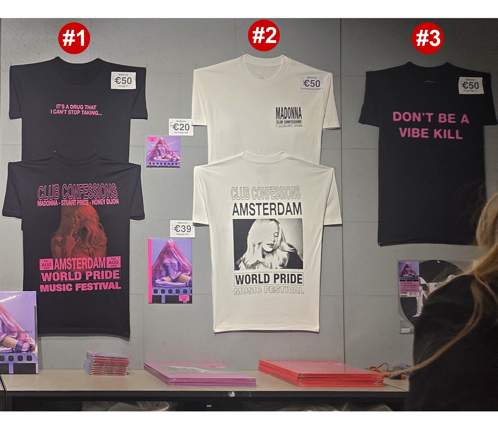 Madonna Amsterdam World Pride 2026 Merch reprint T-Shirt