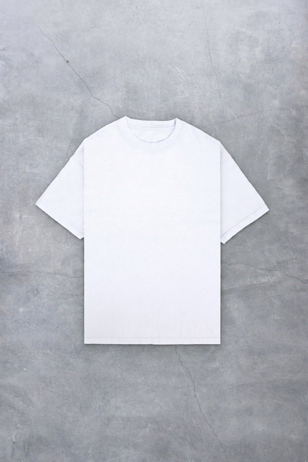 Men’s Heavyweight 100% Cotton White Crew Neck Tee 5-Pack Classic Fit 2XL
