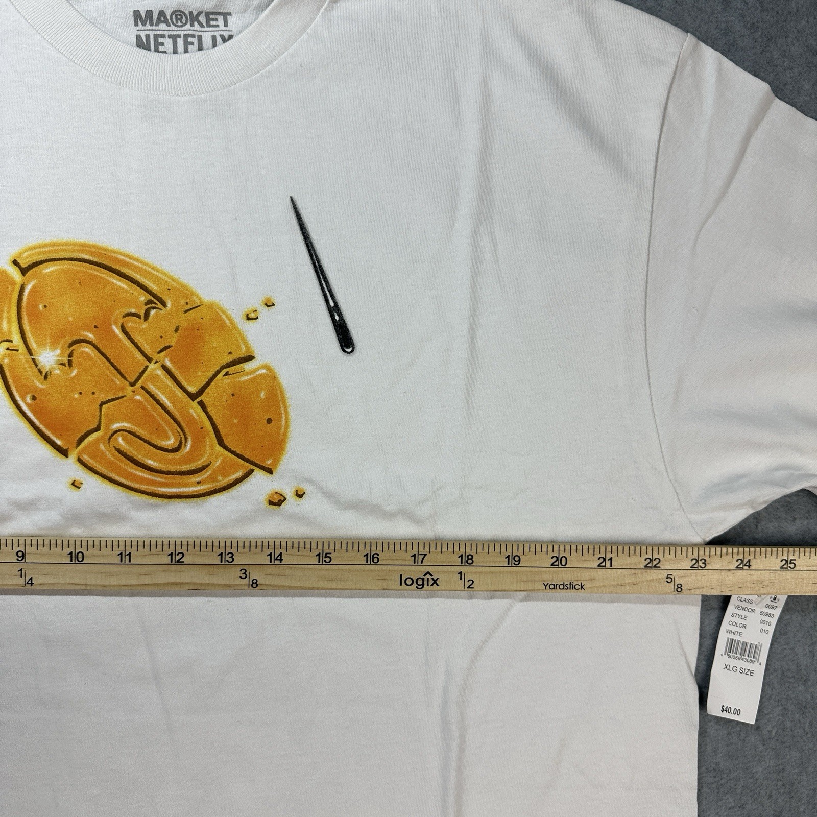 Squid Games Shirt Size XL Collab Market Hip Hop Skate Movie Horror Netflix