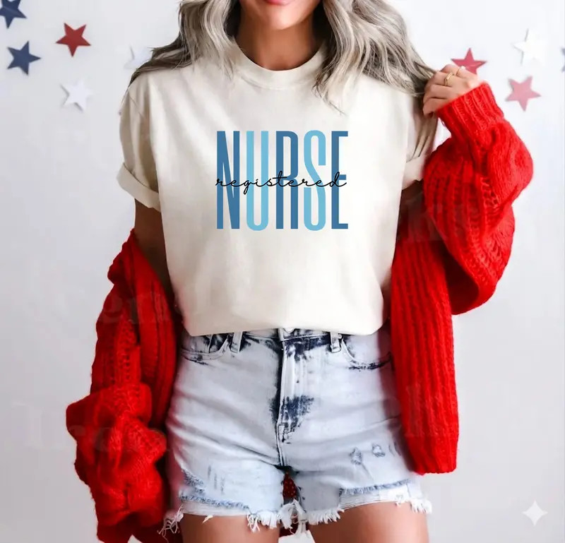 “Registered Nurse” (RN) Graphic T-Shirt – Perfect Gift for Nurse Moms & Graduate