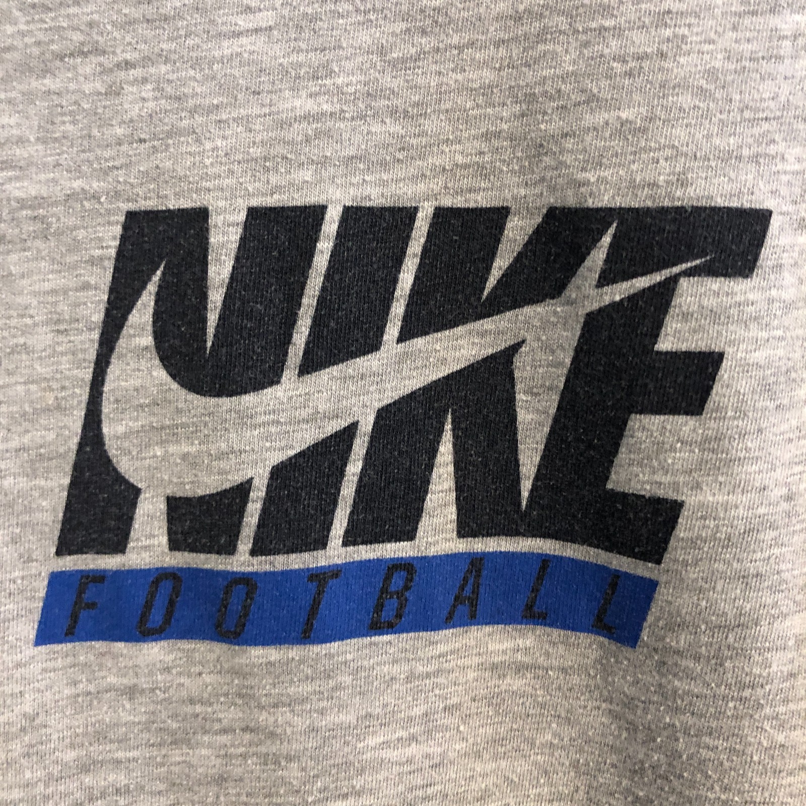Nike Tee Athletic Heather Gray T-Shirt Sz M 2-Sided Illegal Use of Speed