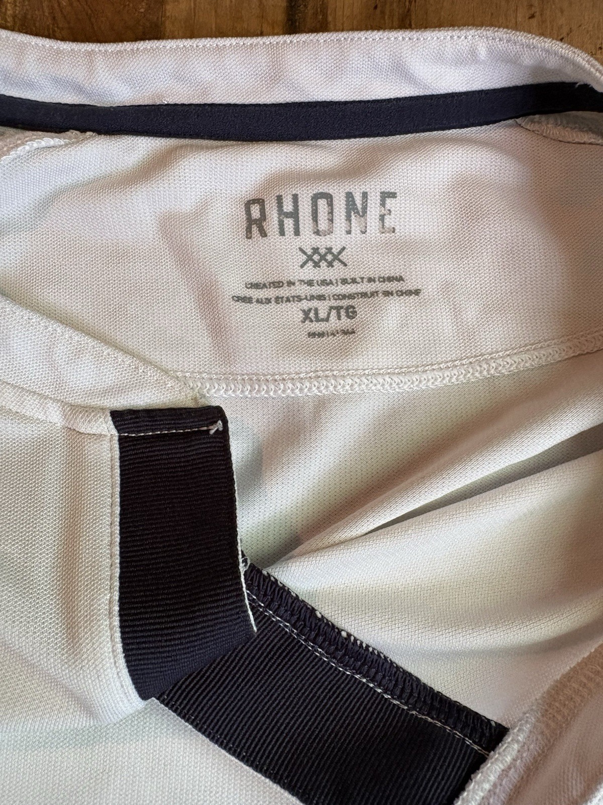 Rhone Men’s Delta Pique Notch Neck Tee T Shirt GoldFusion Anti-Odor Men XL