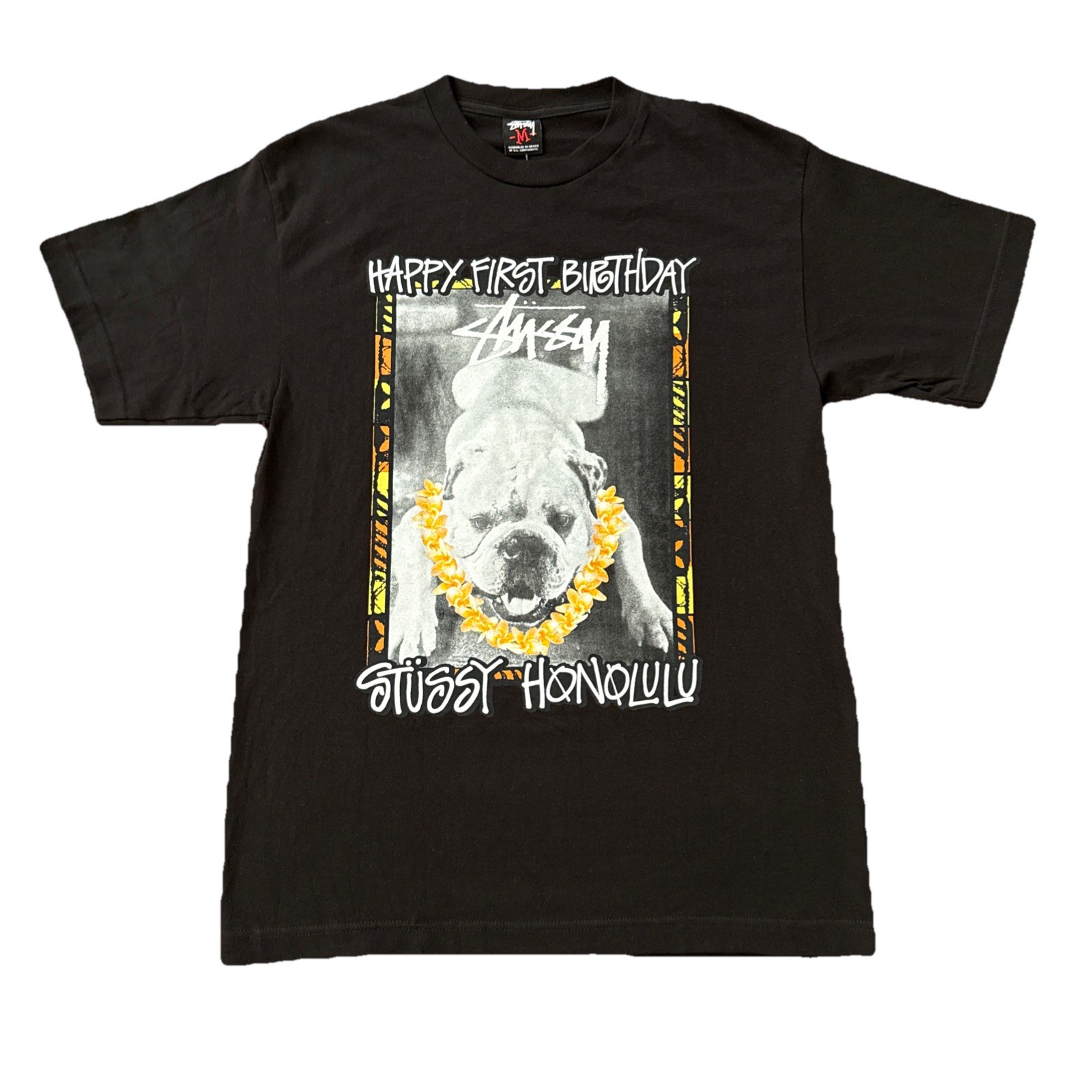Stussy Honolulu Family and Friends HAPPY FIRST BIRTHDAY M **Extremely Rare!!**