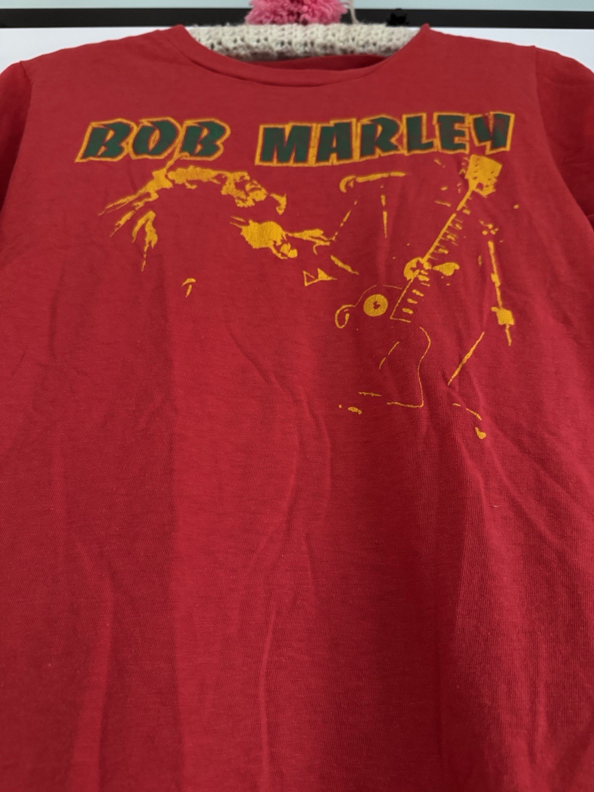 VTG 1980s Bob Marley Single Stitch Red T-shirt Size M (Fits XS/S) Screen Stars