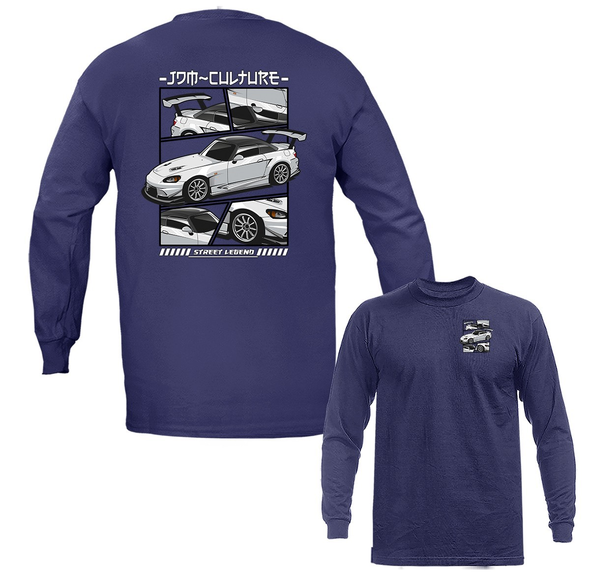 JDM Culture Street Legend Imported Tuned Custom Sports Car Long Sleeve T-Shirt