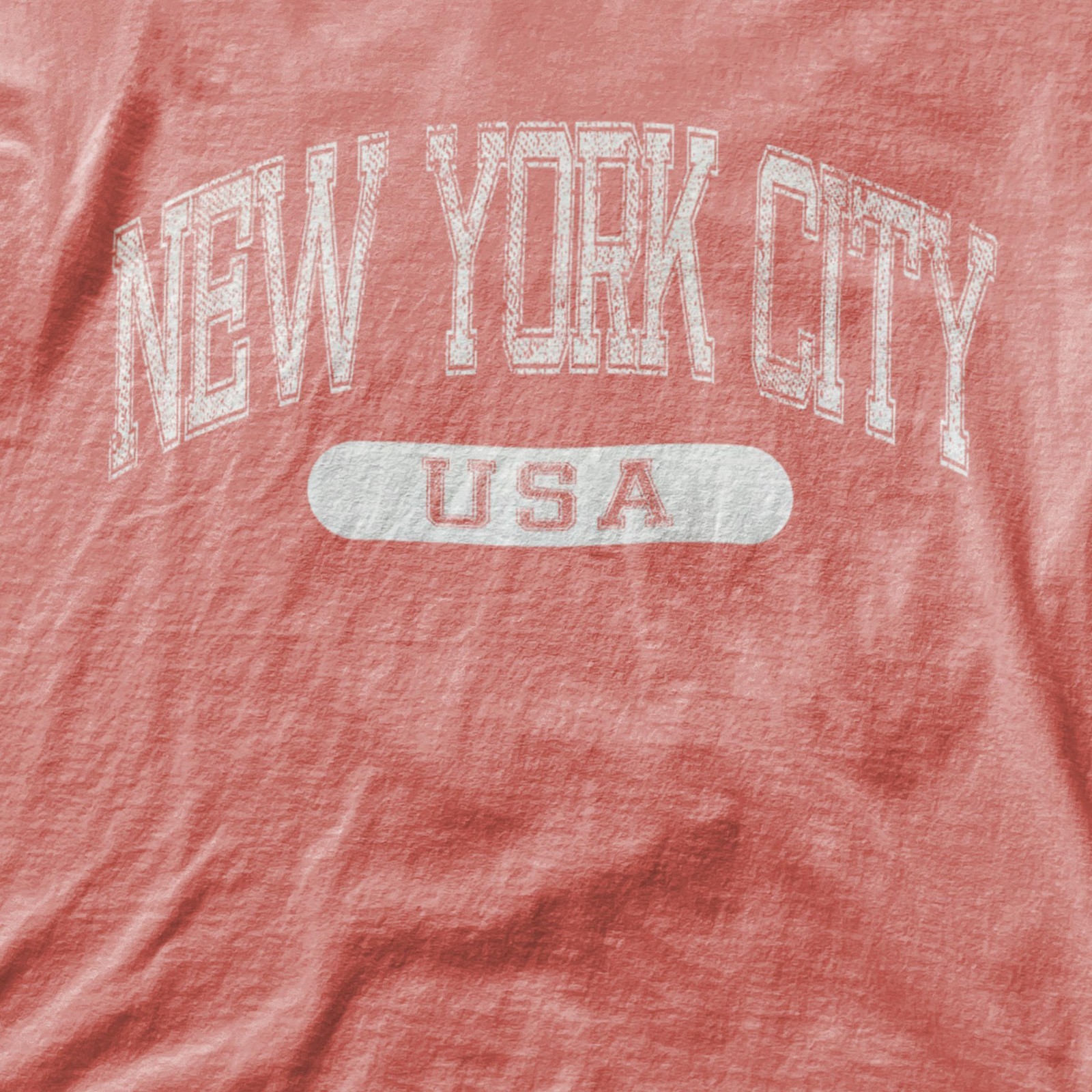 New York City USA University Font Varsity Tourist Tee Vintage Look Classic