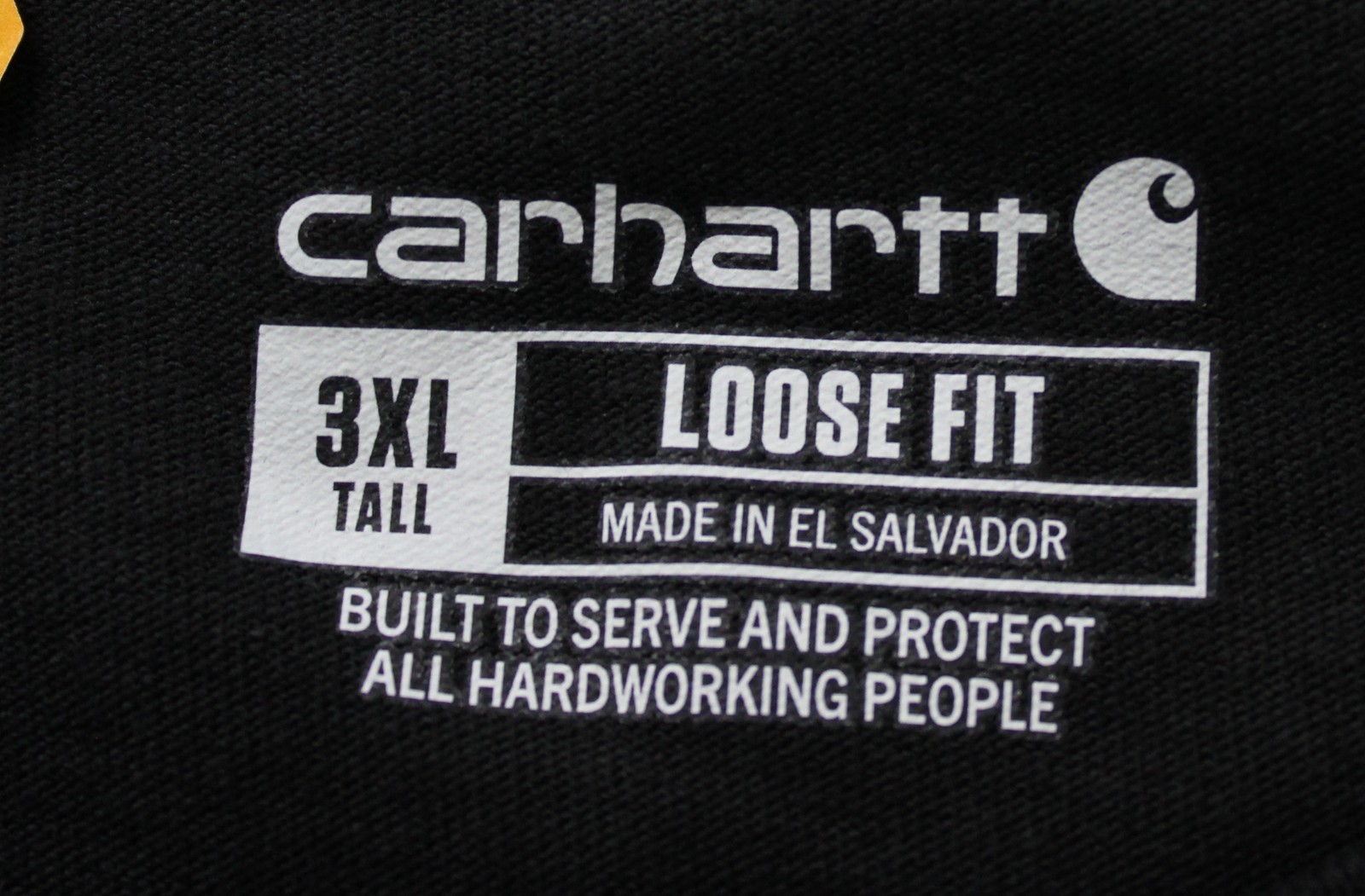 Carhartt Men’s Tall Loose Fit Short Sleeve Pocket T-Shirt EJ3 Black Size 3XL