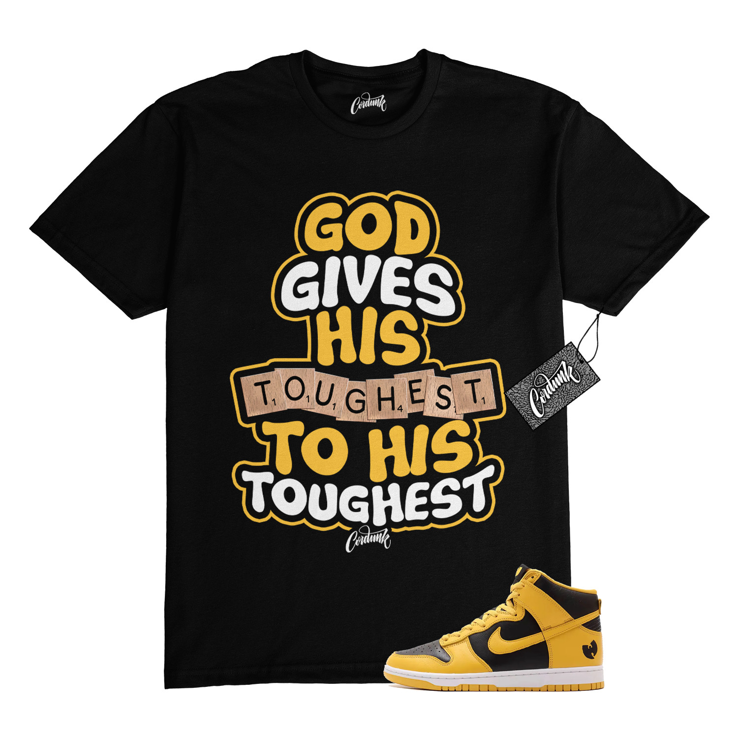 Dunk Tang Pollen Yellow Gold Black White High 2024 T Shirt to Match TOUGH