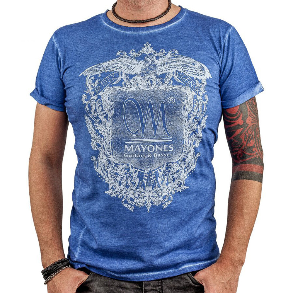 Mint Mayones Guitars and Basses Clash T-Shirt, Blue, Small