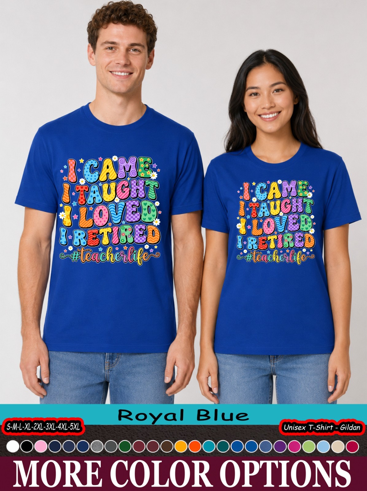 Retired Teacher Shirt, I Came I Taught I Made A Difference Tee
