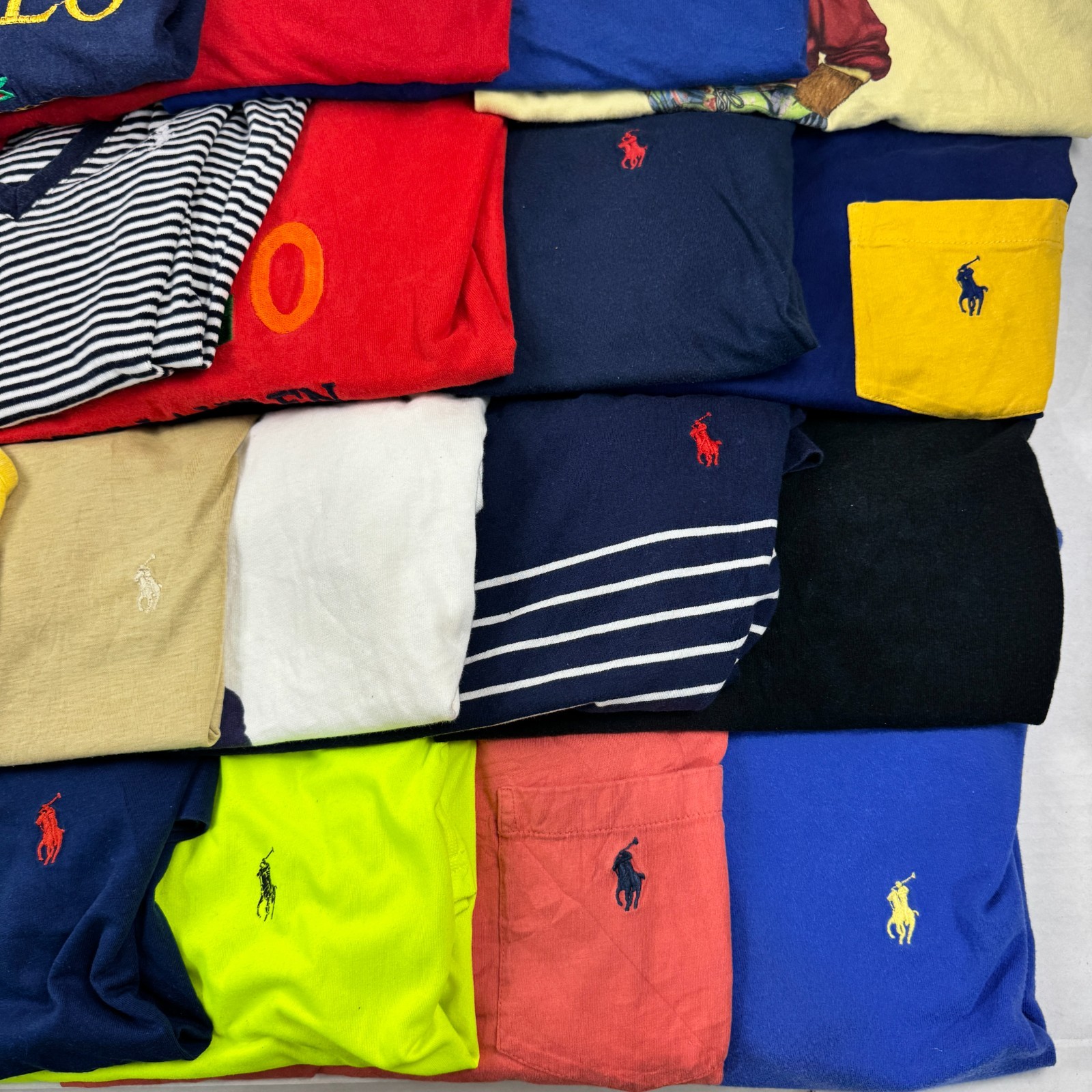 Wholesale Lot of 25 Ralph Lauren Men’s T-Shirts (Assorted Sizes)