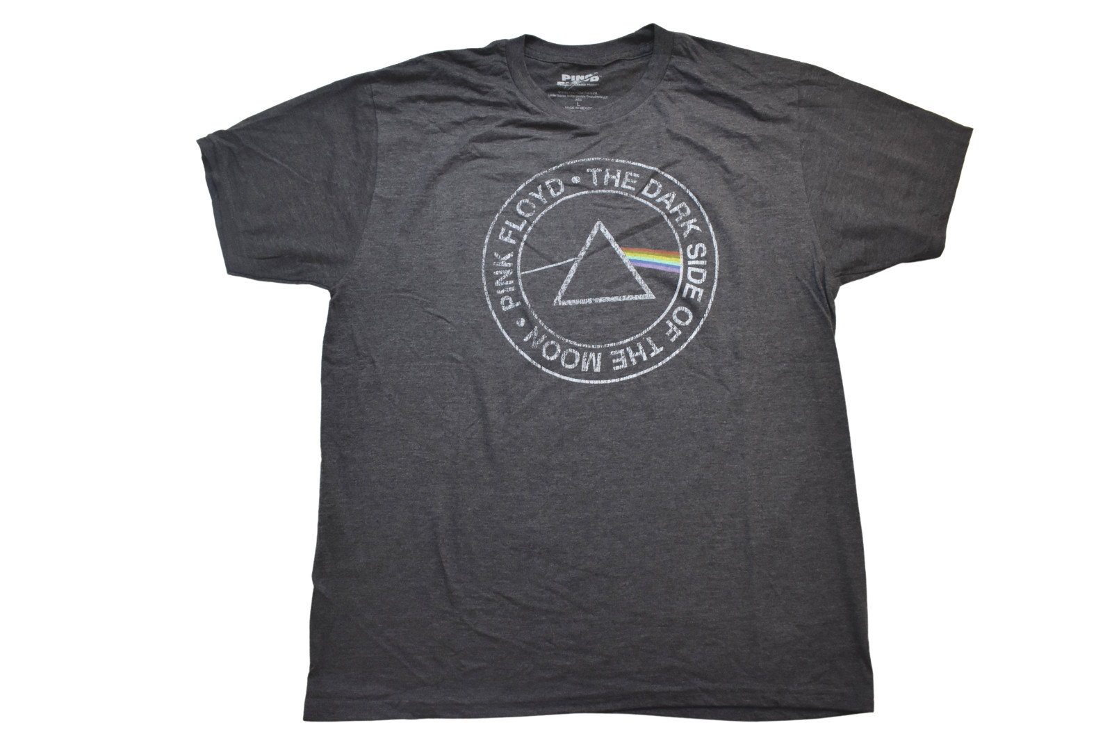 Pink Floyd Mens Dark Side Of The Moon Charcoal Heather Tee Shirt New S-2XL