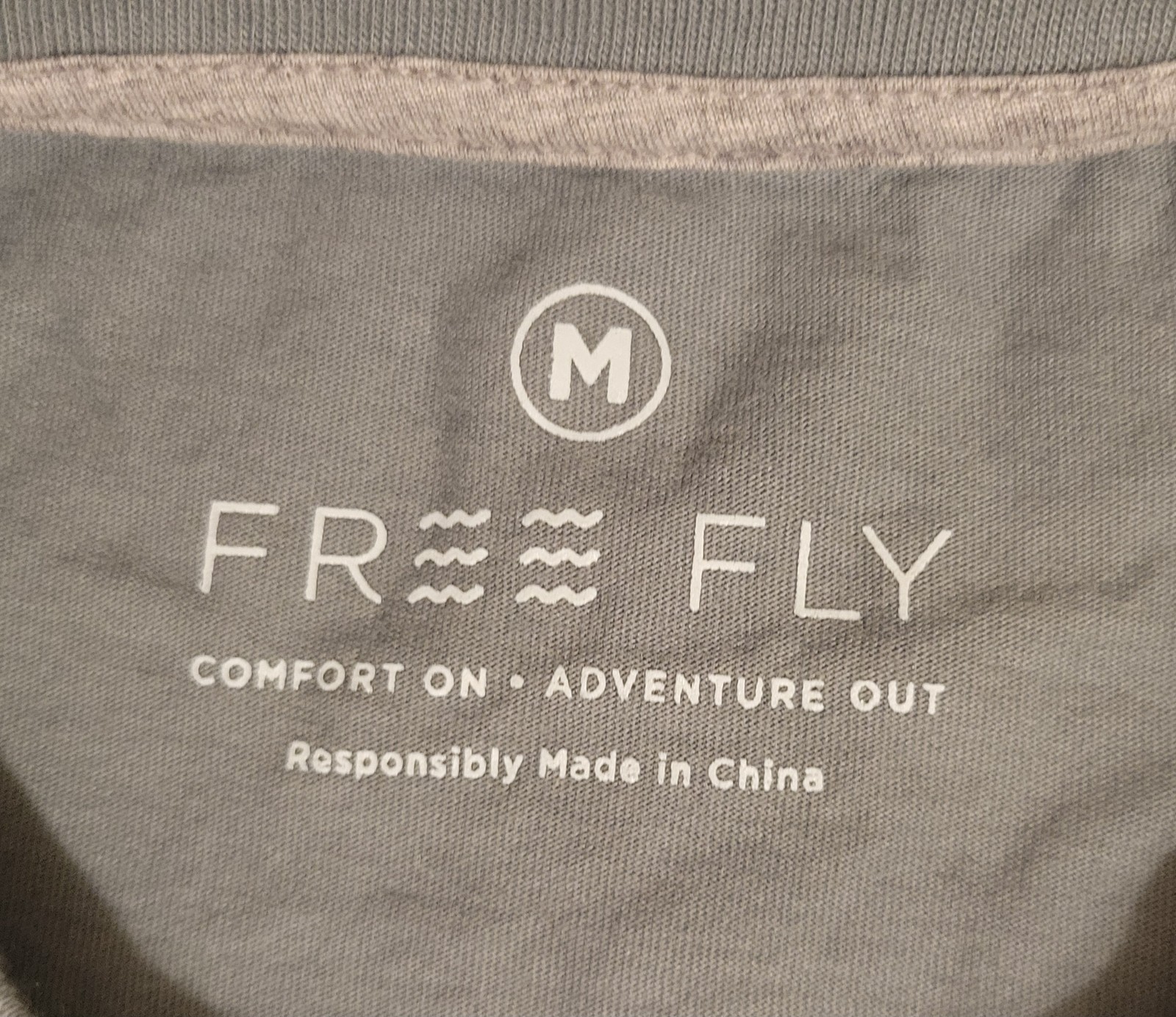 Free Fly Men’s Medium Short Sleeve T-Shirt Sage Green Bamboo Cotton Blend