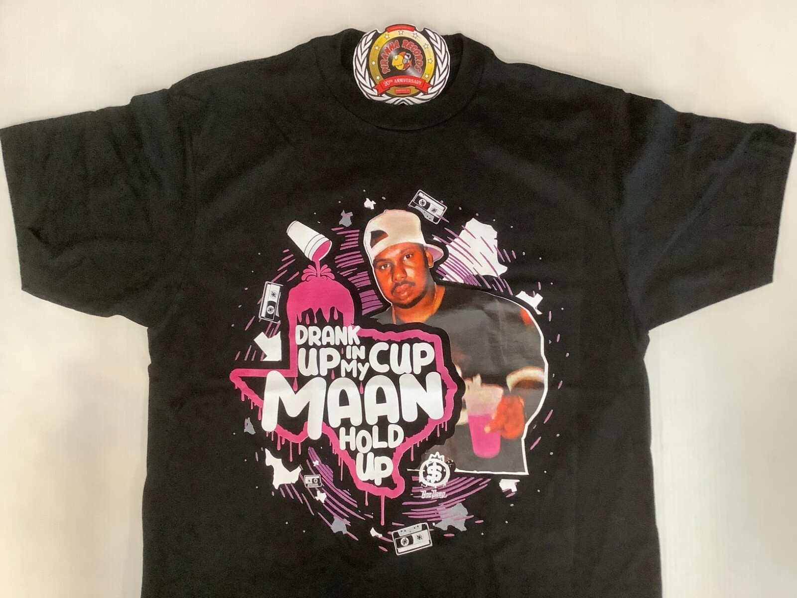 Drank Up In My Cup Maan Hold Up Texas Cassette Black Shirt One Deep Piranha