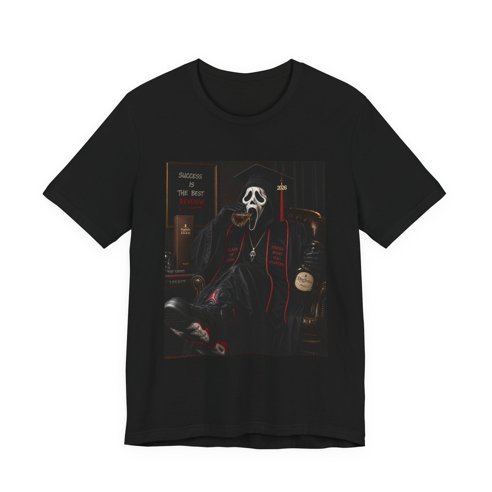 Scream Mask Gentleman Painting Tee | Horror Movie Lounge Art Shirt