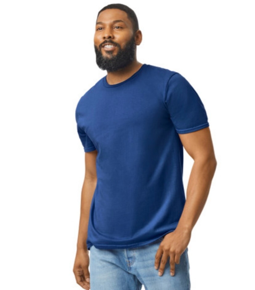 Gildan Soft Style Blue Uni-sex T-Shirt Size 2XL NWT