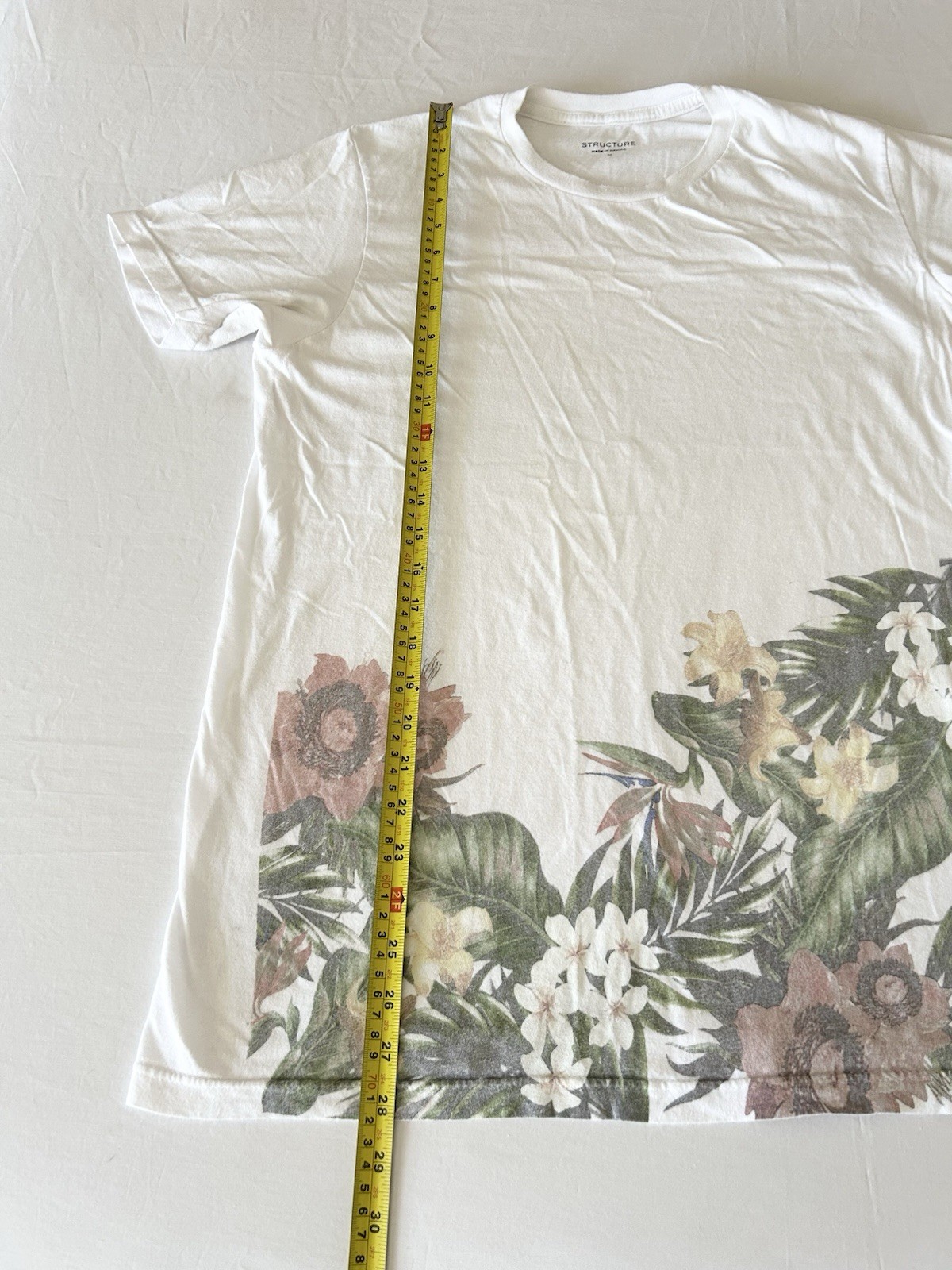 Floral Tropical T-Shirt M Flowers Spring Summer