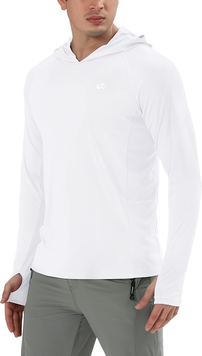 Men’s UPF 50+ Quick-Dry Rash Guard Long Sleeve Swim Fishing Shirt