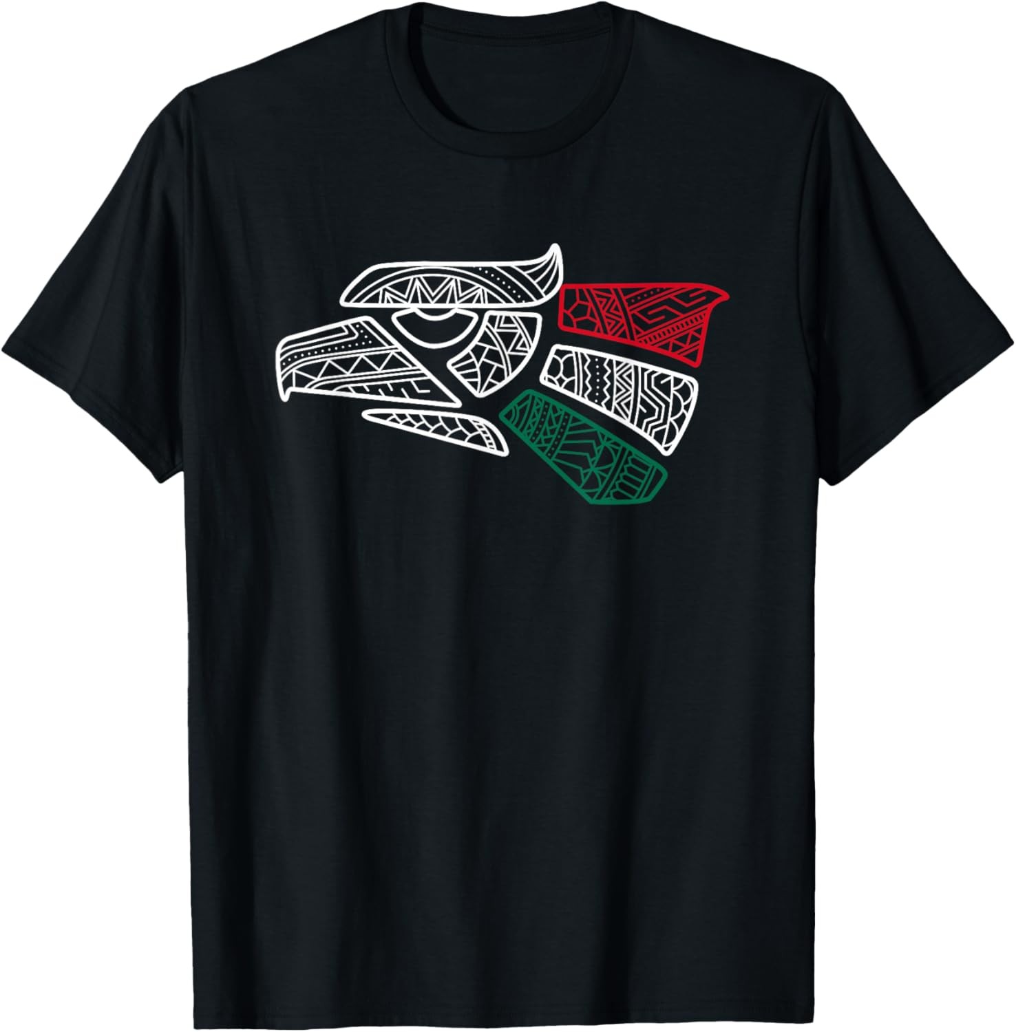 Mexico Flag – Mexican Eagle Aztec Style – Hecho En Mexico T-Shirt
