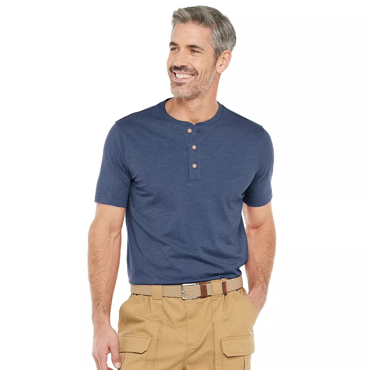 Men’s Croft & Barrow® Classic-Fit Extra Soft Easy-Care Henley Regular Size S