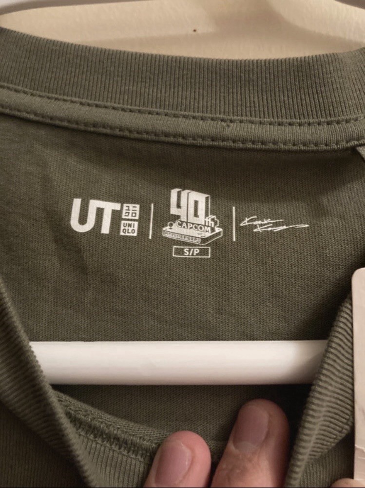 Uniqlo UT Capcom 40th Monster Hunter Olive Graphic Crew Neck T-Shirt (S/P)