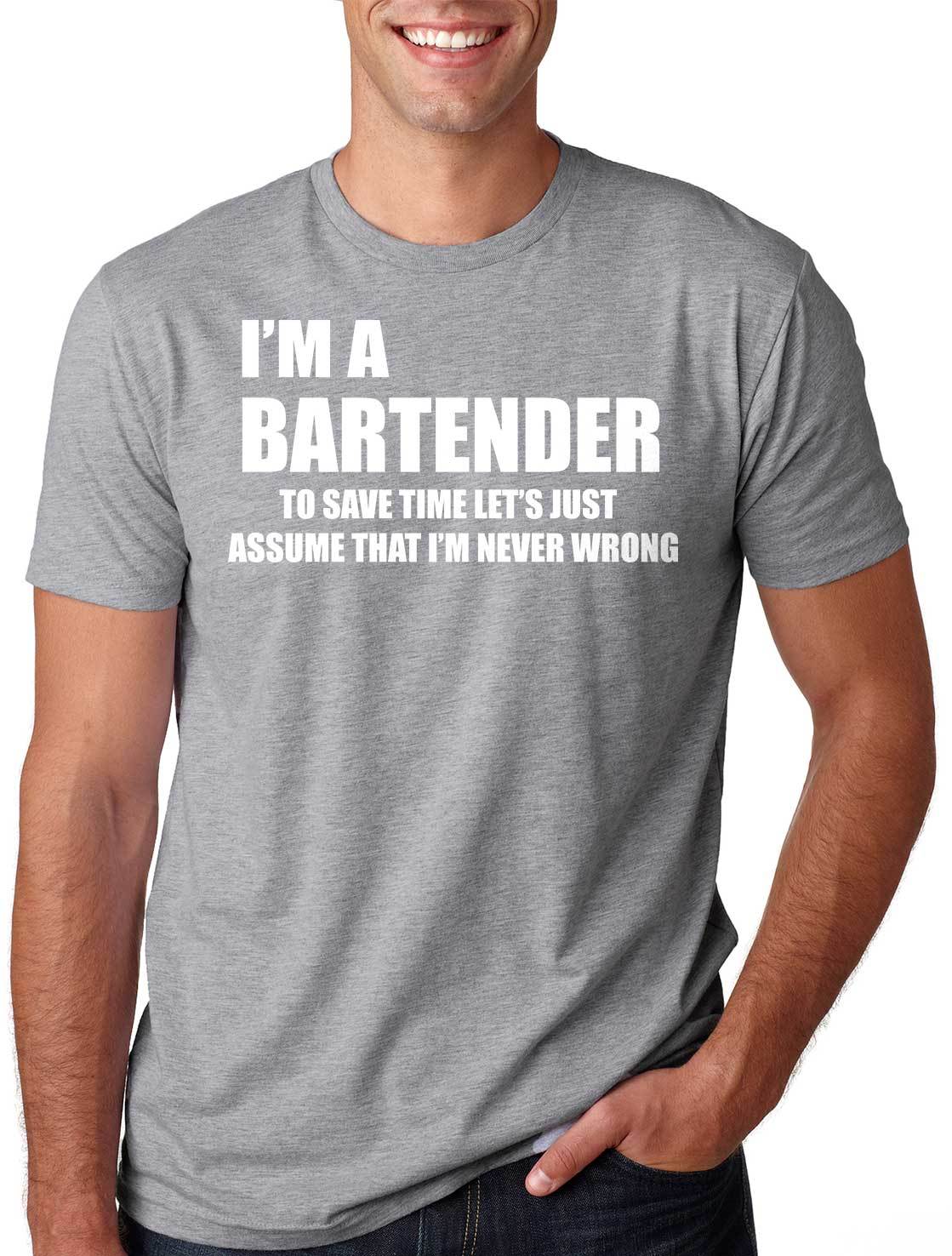 Bartender Funny T-shirt Bartender Tee Shirt Club Tee Shirt Gift for bartender