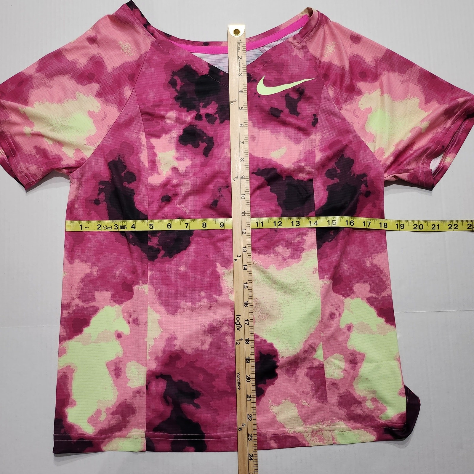 Mens Size L Nike Running Singlet Pro Elite Dri-Fit ADV V Neck Multi FD5892-617