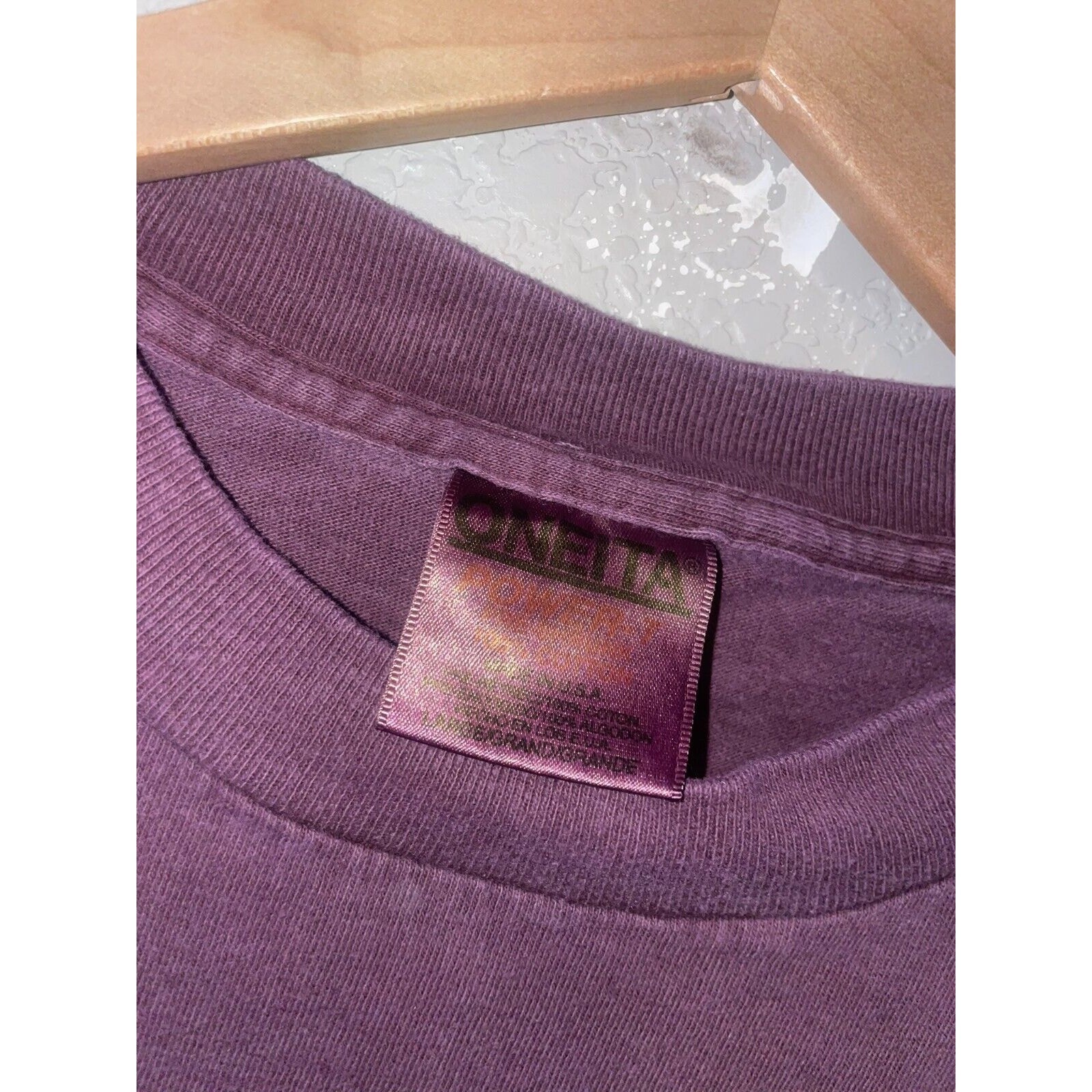 Vintage Las Vegas Native Shirt American Beaded Twigs Purple Tee 90s VTG Large