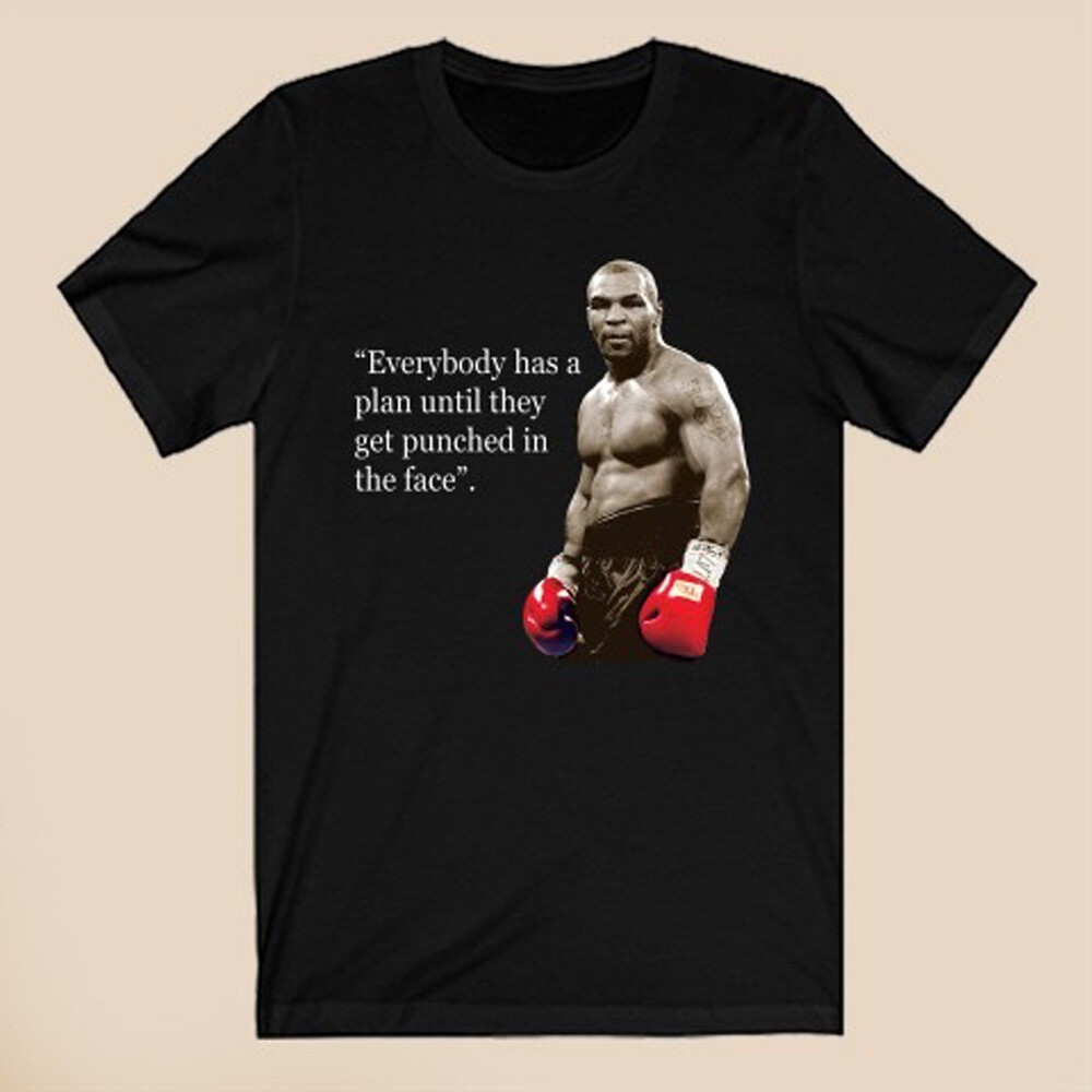 Iron Mike Tyson Quotes Men’s Black T-Shirt Size S-5XL 20D1416