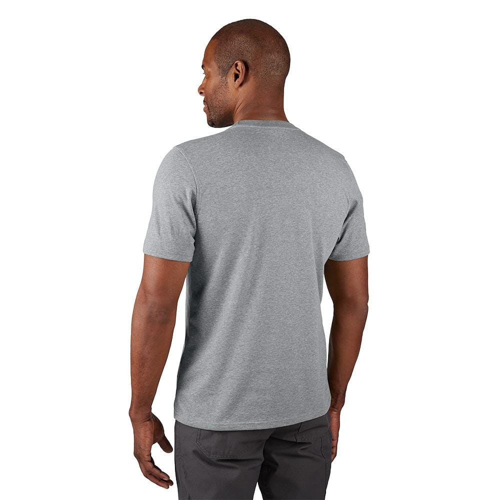 Milwaukee Men’s X-Large Gray Cotton/Polyester Short-Sleeve Hybrid Work T-Shirt