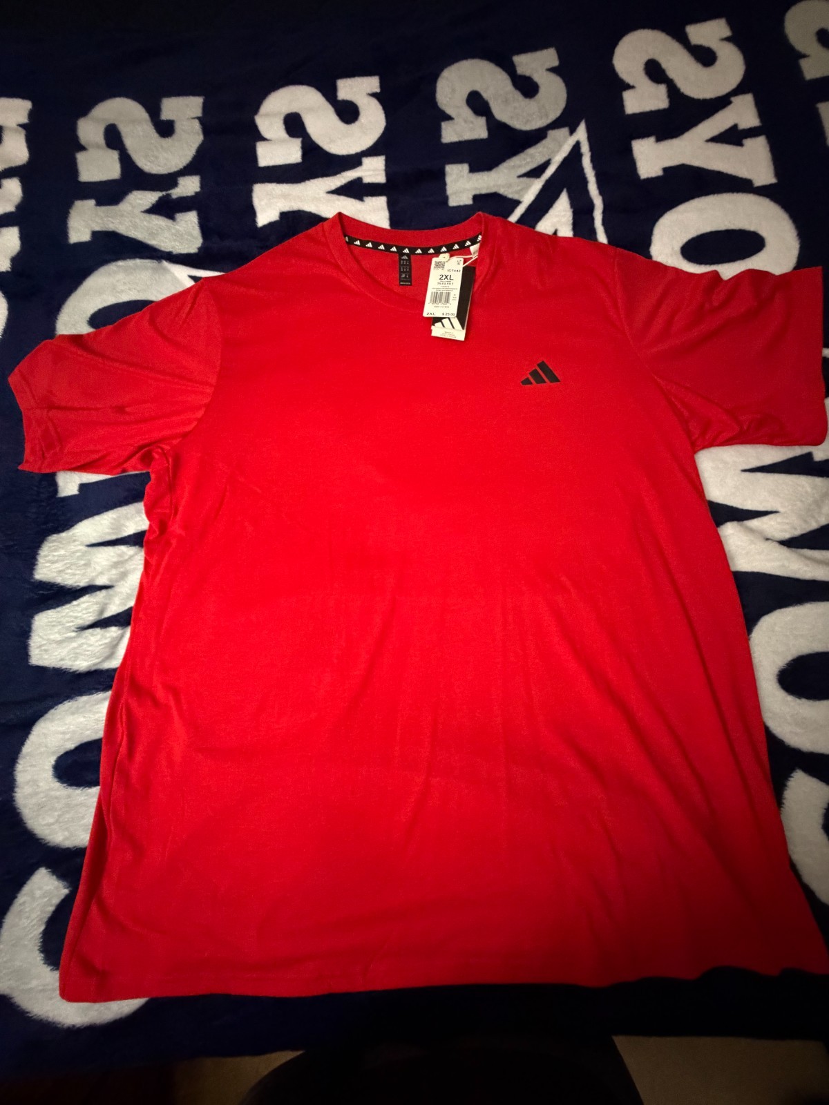 NEW ADIDAS Train Essentials Feelready Red Training Tee 2XL IC7442