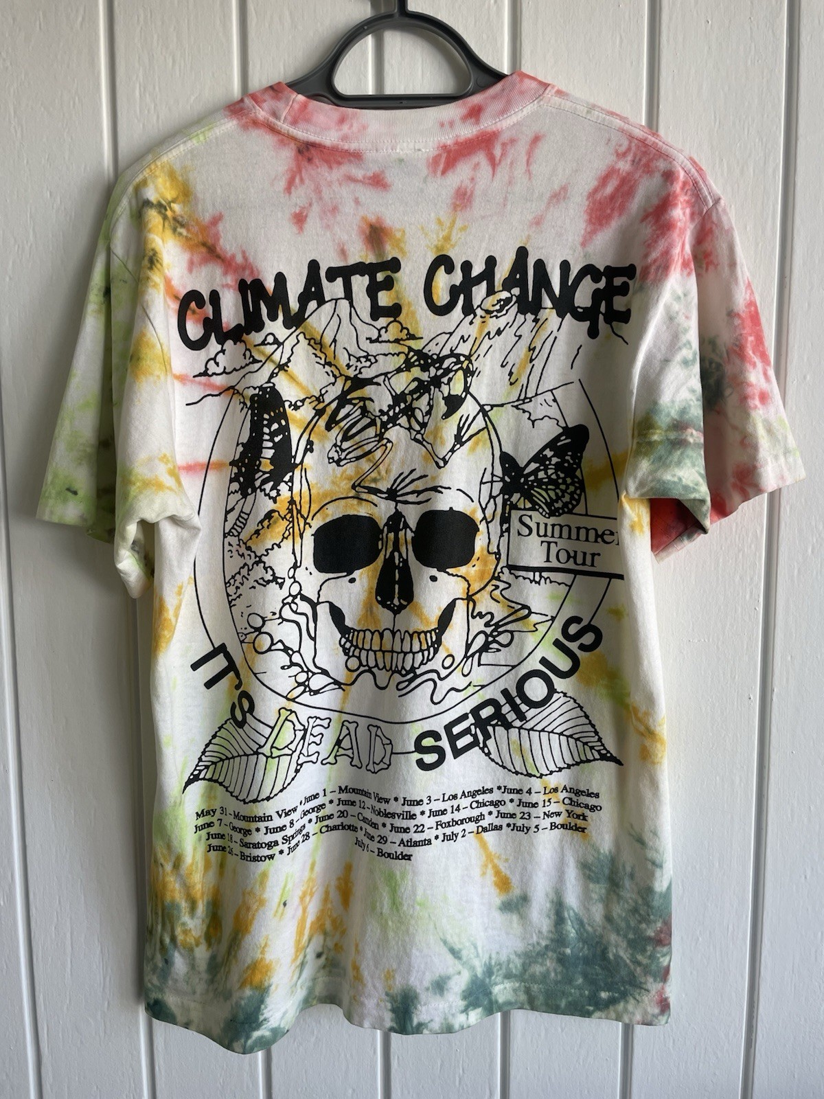 Online Ceramics Rare 2019 Summer Tour/Climate Change Tie Dye T Shirt New Small